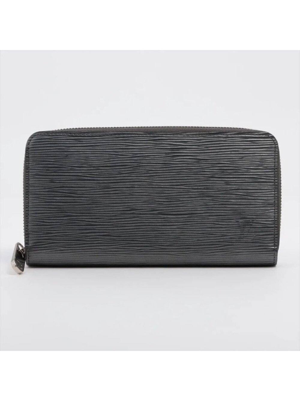 Louis Vuitton Epi Zippy Wallet Silver Leather Zip Around